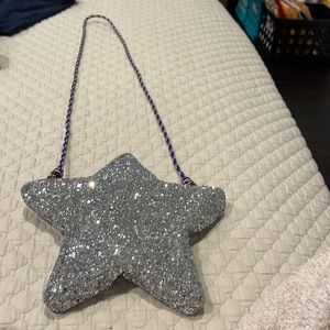 J Crew Silver Star Purse